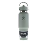 Botella térmica Hydro Flask Wide Flex Straw Travel Bottle 32 Oz Color: verde/gris