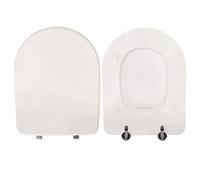 HYDRO HOME - Asiento de inodoro Aretusa Cesame de madera barnizada, color blanco, compatible económicamente