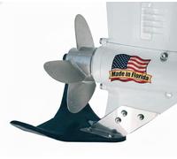 Hydro-Shield R-45 Hydrofoil - Estabilizador de barco para motores de 8 a 100 HP - Escudo termoplástico montado en Skeg-Mounted con soportes de montaje de acero inoxidable - Aleta de tamaño estándar