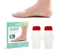 Hydrocolloid Gel Blister Bandages - 18 Count Second Skin Blister Pads - Waterproof Blister Bandages with Extra Strong Adhesion for Toes, Finger - Travel, Weddding, Home Essential