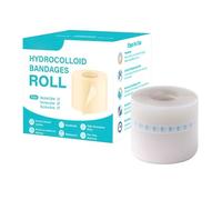 Hydrocolloid Roll For Wound Care - 5cm X 1.5/3/5.0m - 0.3mm Thickness, Cut-to-Size, Waterproof & Flexible Wound Dressing Roll, Ultra Absorbent, Self-Adhesive,for Faster Healing,Blister& Protection