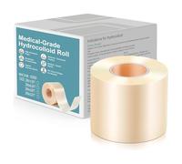 Hydrocolloid Roll, HOVCEH 5 cm x 3 m Apósitos Hidrocoloides Rollo, Autoadhesiva Rollo Hidrocoloide para Cara, Pies y Cuerpo