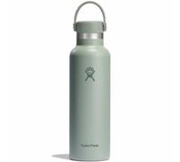 Hydro Flask Botella de Agua 621 ml 21 oz - Acero Inoxidable con Aislamiento al Vacío y Tapa a Prueba de Fugas y Revestimiento en Polvo - Standard Mouth - Agave, 621ml (21oz)