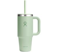 Hydro Flask - Travel Tumbler - Vaso de viaje 709ml (24oz) con tapa de pajita presionable cerrable - Acero inoxidable - Aislamiento al vacío de doble pared - Tapa resistente a salpicaduras - Aloe