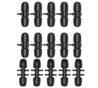 Hydrogarden 15 piezas de conexión de manguera de 1/2 pulgadas, conectores en T para riego de jardín, reductor en T con púas para sistema de riego de jardín