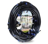Hydrogarden Kit Nebulizador Terraza, 18M Boquilla Kit de Riego Automático Sistema de Nebulización Refrigeración con Manguera Duradera y Boquillas Extraíbles para Jardín Terraza Invernadero