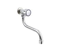 Hydroland Válvula de pared Nostalgia, grifo de pared con salida en S de agua fría