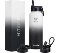 Hydropal Botella Agua Acero Inoxidable - Botella Termica de 500ml 750 ml 1 L 1,2 L 1,9L con Pajita y 2 Tapas - Termo de Doble Pared Sin BPA - Boca Ancha a Prueba de Fugas - Para Lavavajillas