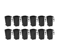 Hydroponic Blackout Sleeves 12 Pack | 210D Oxford Fabric Blocking Bags for Mason Jars | Grow Kits for Kratky Method/Seedlings/Herbs | Reusable & Adjustable