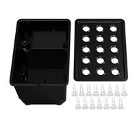 Hydroponic Gardening System - Germination Planter | 32x22x18cm Abs 15 Pods Growing Box with Efficient Planting Function, Lightweight 870g Hydroponics for Greenhouse Farm Backyard Window Sill Kitchen