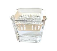 Hydroponic Planter - 11.5x10.5x9cm Clear Double Layer Design | 4 Grid Net Pot For Plant Propagation and Hydro Growing | Hydroponic Planter For Indoor Home Balcony Kitchen Garden Planting Use