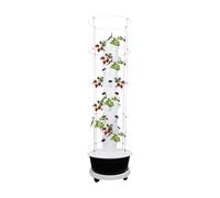 Hydroponic Tower 36 Pods, sistema de cultivo hidropónico para jardín | Sistema hidropónico de 9 niveles, Vertical Smart Garden, hidroponía con bomba y LED, control de aplicación