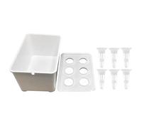 Hydroponics Growing System - Soilless Cultivation Box, 6-Hole Hydroponic Starter Kit | Reusable Plant Germination Container, Efficient Growth Box for Vegetables Fruits Flowers Balcony Greenhouse Farm