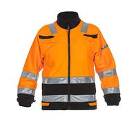 Hydrowear 04026027F Torgau Trendy - Chaqueta de forro polar de alta visibilidad, 100% poliéster, talla 4XL, color naranja y negro