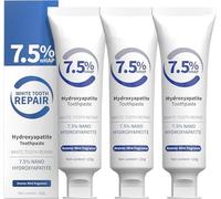 Hydroxyapatite Toothpaste for Advanced Enamel Protection, Hydroxyapatite Enamel Care Toothpaste, Gentle and Effective Formula, Fluoride-Free Toothpaste for Sensitive Teeth, 120g (3)
