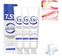 Hydroxyapatite Toothpaste for Enamel Protection,Hydroxyapatite Enamel Care Toothpastes,Fluoride-Free Formula with Gentle Mint, for Sensitive Teeth, Daily Protection,Long-Lasting Fresh Breath (3)