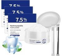 Hydroxyapatite Toothpaste for Enamel Protection, Hydroxyapatite Enamel Care Toothpastes, Fluoride-Free Formula, for Sensitive Teeth, Long-Lasting Fresh, 50g (1, 3Set)