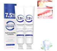 Hydroxyapatite Toothpaste for Enamel Protection, Hydroxyapatite Enamel Care Toothpastes, Fluoride-Free, for Sensitive Teeth, Daily Protection,Long-Lasting Fresh B-reath, 120g (2)