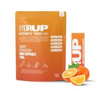 Hydrup Electrolitos Sin Azucar en Polvo, 1733 mg de Electrolitos de Naranja-Mandarina Altamente Concentrados, Electrolitos Hidratacion con Vitaminas y Minerales, 6 Unidades