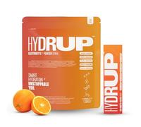 HYDRUP Electrolitos Sin Azúcar en Polvo 1733mg| Hidratación Rápida Energía Instante| Sales Minerales y Vitaminas B y C para Deporte y Calor | Sabor Naranja Mandarina |16 Sobres Sin Gluten ni Lactosa