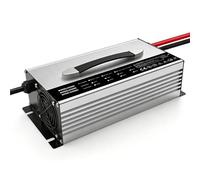 HYDTGZ Cargador de Baterías de 24V 40A Cargador Rápido para Baterías de Montacargas con Conector Anderson de 50A/120A/175A/350A e Indicador LCD,Plata,175A