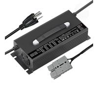 HYDTGZ Cargador de baterías de Alta Potencia de 1500 W, Cargador para baterías de montacargas de 48 V 25 A con Conector Anderson de 50 A/120 A/175 A/350 A e indicador LCD,B,50A