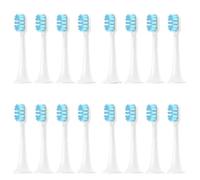 HYEBNP Cabezal de Repuesto Compatible con MIJIA T300/T500/T700, Cabezales de Cepillo de eléctrico sónico, Boquilla de cerdas Suaves, Limpieza Profunda (8 Unidades, Azul)(16 Pcs Blue)