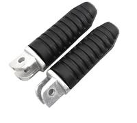 HYEBNP Estriberas for Motocicleta GSX650F, GSX 650F, GSX 1400, Pedal Trasero, reposapiés Delantero, reposapiés Trasero(Front Silver)