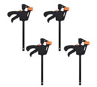 HYECHO 2pc Juego de abrazaderas de una mano, abrazaderas de tornillo abrazaderas F, abrazadera de trinquete para carpintería para carpintería, artesanías hechas a mano, bricolaje, abrazaderas