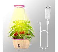 HYECHO Grow Light, Espectro Completo Lámparas de Crecimiento, Agua y Temporizador Automáticos, Voltaje de Seguridad de 5 V, Adecuado para Plantas de Interior (Rosa)