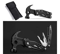 HYECHO Multiherramienta 13 en 1 para exteriores, kit de accesorios para senderismo, alicates multiusos, minimartillo de acero, cuchillo de supervivencia