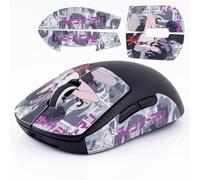 Hyekic Gaming Mouse Grip Tape Fit for Logitech G PRO X Superlight, 4 Pieces Anti-Slip Mouse Skins, Sweat Resistant, Self-Adhesive Pre-Cut Stickers, Easy to Use, Professional Mice Upgrade Kit