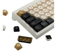 Hyekit Teclas PBT - YMK - Teclas de Perfil Doble Disparo, Teclas 75%, 172 Teclas, Juego Completo de Teclas, Juego de Teclas Personalizadas para Teclado mecánico Cherry Gateron MX, Atardecer (Solo
