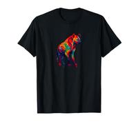 Hyena Paint Drip - Animal Favorito del zoológico Camiseta