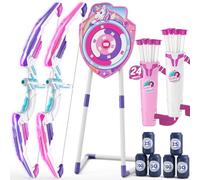 HYES 2 Pack Arco y Flechas para Niños, LED Tiro con Arco