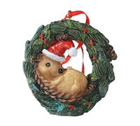 HYFAN - Guirnalda navide a de animales peque os, adorno colgante para rbol de Navidad, hogar, oficina, habitaci n, con cuerda (Erizo nuevo)