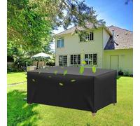HYFBH Funda Muebles Jardín Impermeable 120x60x90cm/LxWxH Funda Mesa y Sillas Exterior Jardin Cubierta para Sillones Baja Taburete Mesita Tumbonas Fundas Oxford 420D Impermeable Tela Cuadrado