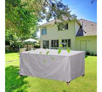 HYFBH Funda Muebles Jardín Impermeable 130x140x40cm/LxWxH Funda Mesa y Sillas Exterior Jardin Cubierta para Sillones Baja Taburete Mesita Tumbonas Fundas Oxford 420D Impermeable Tela Cuadrado