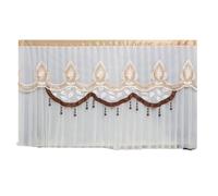 HYFEUOKF 1 Uds. Se enciende sin quitar la cubierta de la TV cubierta antipolvo cubierta montada en la pared tela moderna minimalista hogar TV polvo(Style010,150 x Height 90cm)