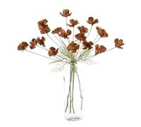 HYFEUOKF 1 Unidad de Flores Artificiales de 60 cm, Amapola Falsa, Ramo de Seda de 4 Cabezas, decoración for Bodas, hogar, habitación, jardín, Fiestas, Manualidades(Brown,1Pcs)