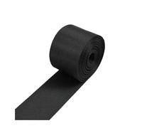 HYFEUOKF Cinta de Nailon Negra de 5 m, 10-100 mm, for Mochilas, Collares de Mascotas, Cinturones de Seguridad, Accesorios de Costura for Bolsos y Ropa(50mm)