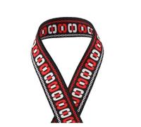 HYFEUOKF Cintas de Jacquard de 1, 2 y 5 Yardas y 38 mm con diseño de Rayas Multicolores for Manualidades, Correas de poliéster, decoración de Estilo étnico, Cinta de Nailon(Color-15,2yards)