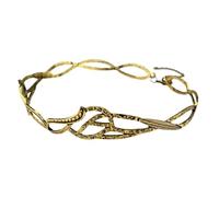 HYFEUOKF Elf Lord Crown-tocado de Cosplay, joyería ajustable Unisex, diadema de aleación, accesorios for el cabello, accesorios de regalo(Brown)