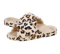 HYFEUOKF Pantuflas peludas Four Seasons for mujer, sandalias planas de algodón con punta abierta, informales, for interiores(Brown,42(10 inch))