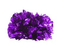 HYFEUOKF Pompones de Animadora, Pelotas de plástico portátiles for Deportes, encuentros, espíritu de Equipo, Fiestas de animación y Baile.(Purple)