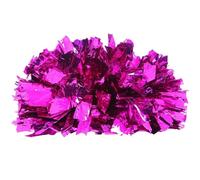 HYFEUOKF Pompones de Animadora, Pelotas de plástico portátiles for Deportes, encuentros, espíritu de Equipo, Fiestas de animación y Baile.(Rose Red)