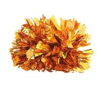 HYFEUOKF Pompones de Animadora, Pelotas de plástico portátiles for Deportes, encuentros, espíritu de Equipo, Fiestas de animación y Baile.(Golden)