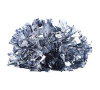 HYFEUOKF Pompones de Animadora, Pelotas de plástico portátiles for Deportes, encuentros, espíritu de Equipo, Fiestas de animación y Baile.(Silver)