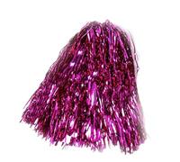 HYFEUOKF Pompones metálicos for porristas, for Fiestas de Baile, Partidos de Equipo, Deportes, Pompones de Mano for Baile, 26 cm(Rose)