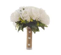 HYFEUOKF Ramo de Novia Artificial Hecho a Mano con Flores, Gotas de Agua en Cascada, Dama de Honor, Novia.(Color-3)